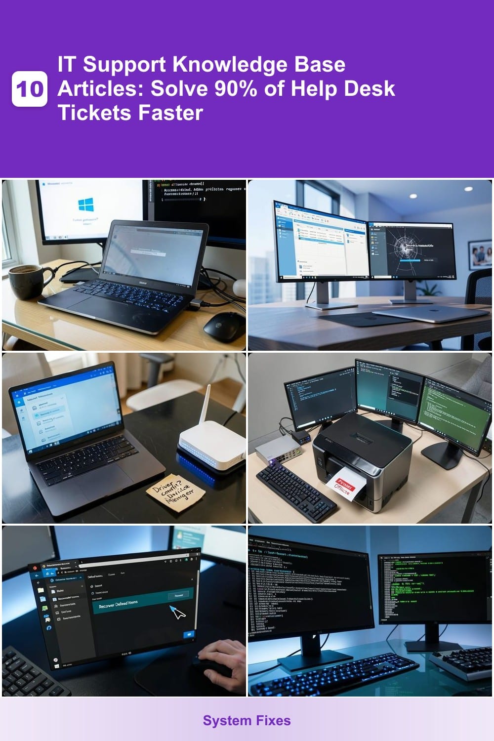 10 IT Support Knowledge Base Articles: Solve 90% of Help Desk Tickets Faster