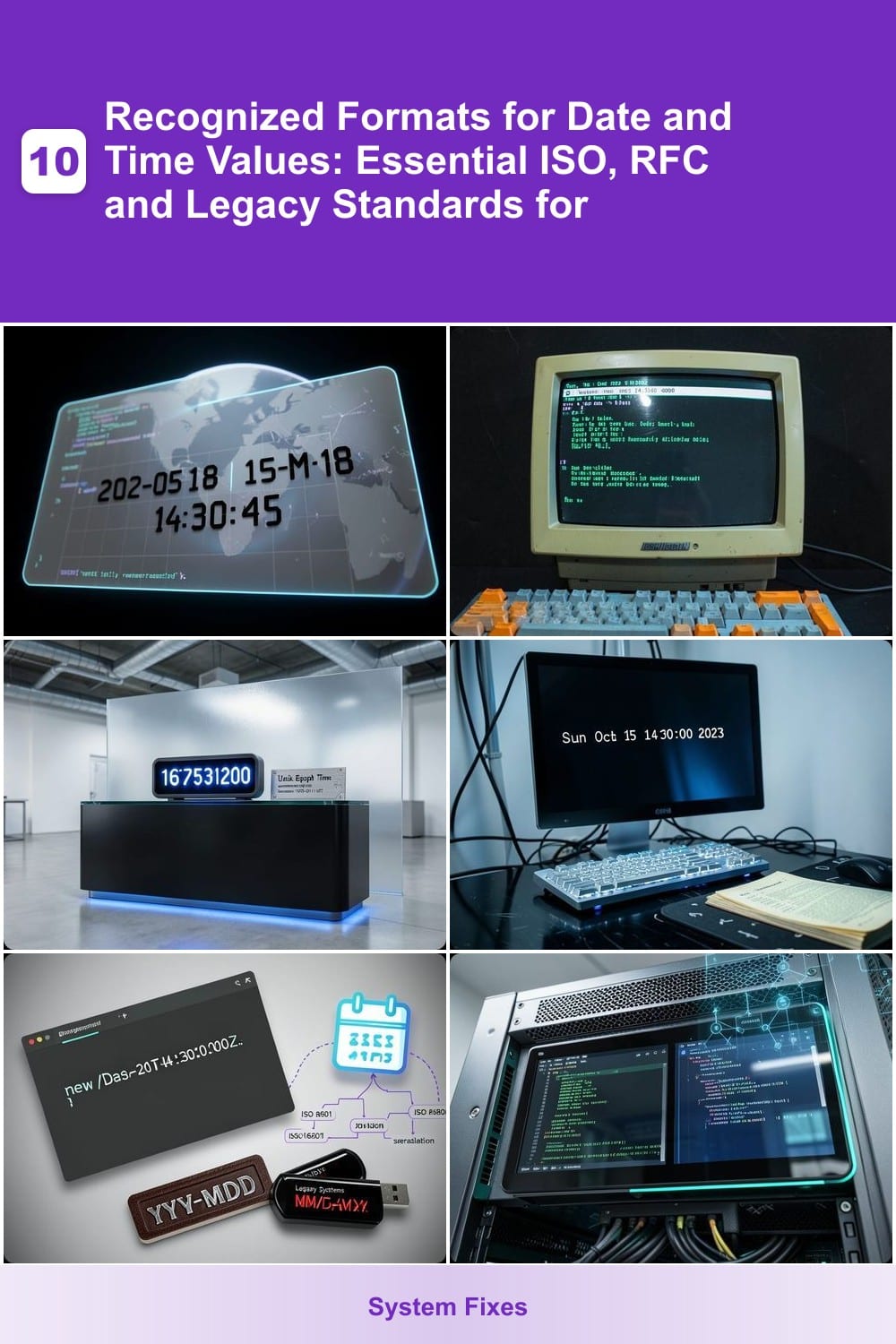 Recognized Formats for Date and Time Values: Essential ISO, RFC and Legacy Standards for Developers